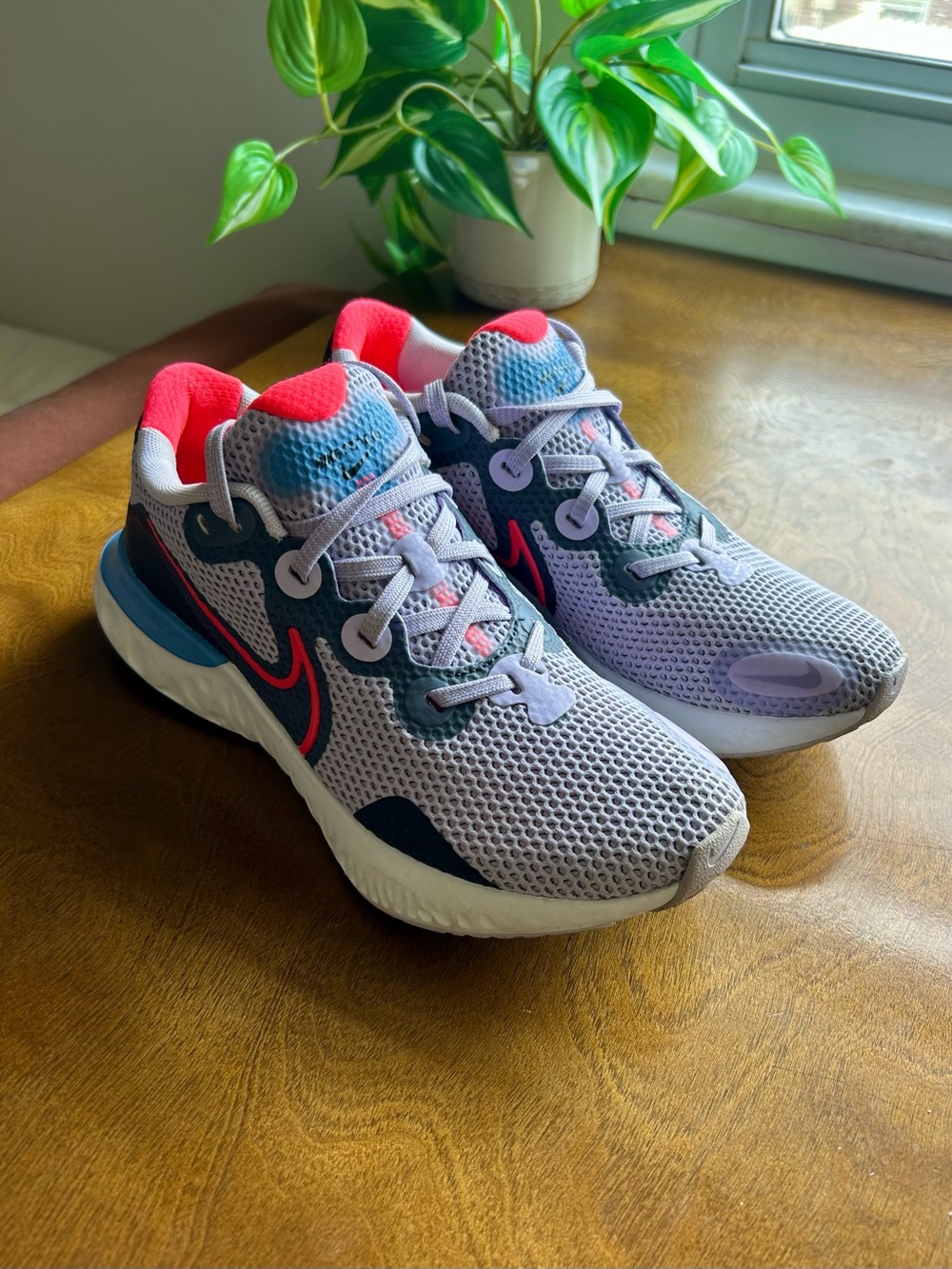 Nike Renew Run 2 — Light Purple, Blue, & Pink